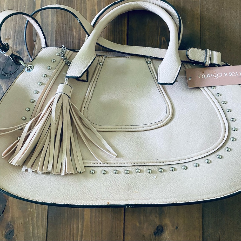 NWT Franco Sarto Webster Satchel blush pink purse - Picture 2 of 10